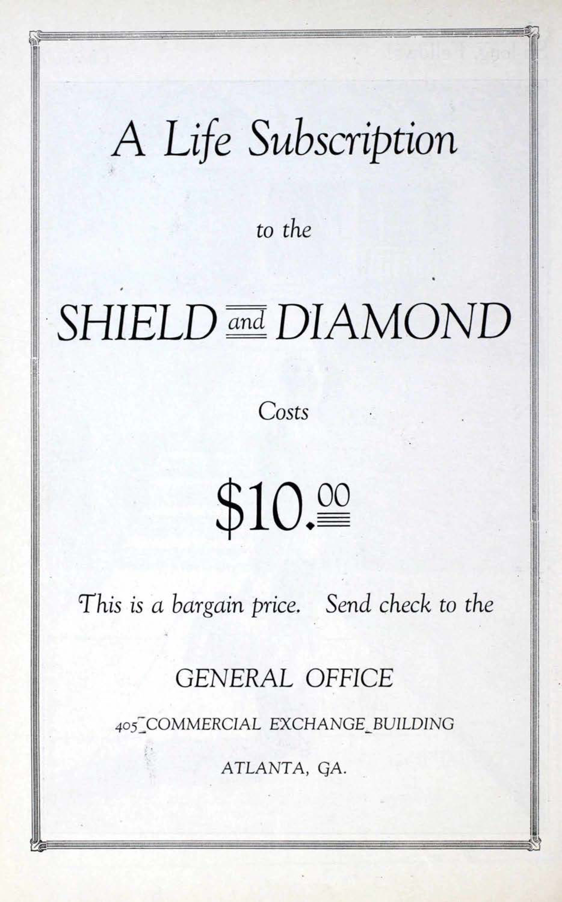 Shield and Diamond, Vol. 38, No. 5, June 1929